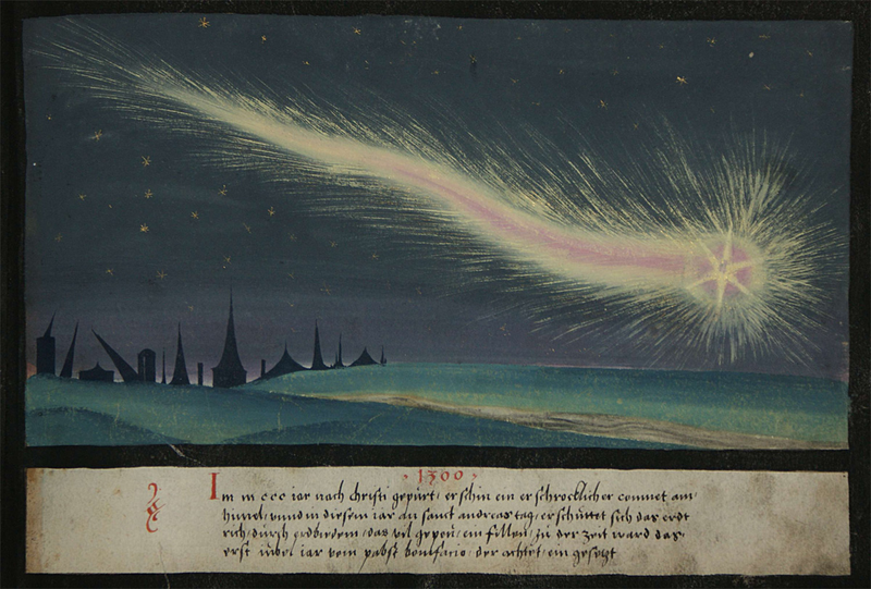 Illustration for article titled Stunning Depictions of Ancient Comets That Scared the Hell Out of Humans